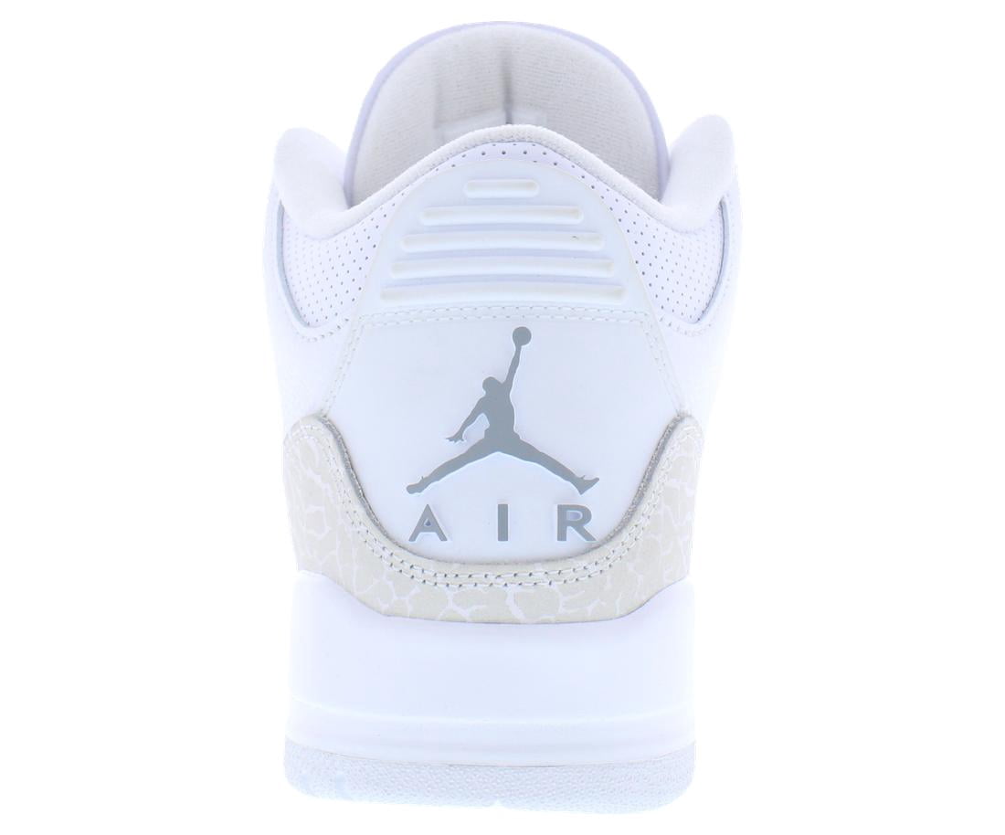Nike Air Jordan 3 Retro White / Metallic Silver - White CT8532-111 Men's Size 10