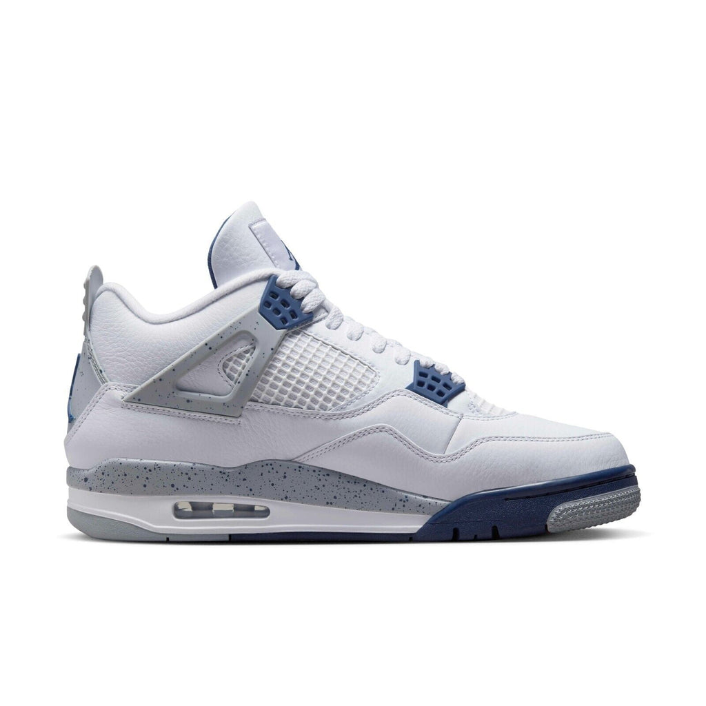 Men's Jordan 4 Retro "Midnight Navy" White/Midnight Navy (DH6927 140) - 11.5
