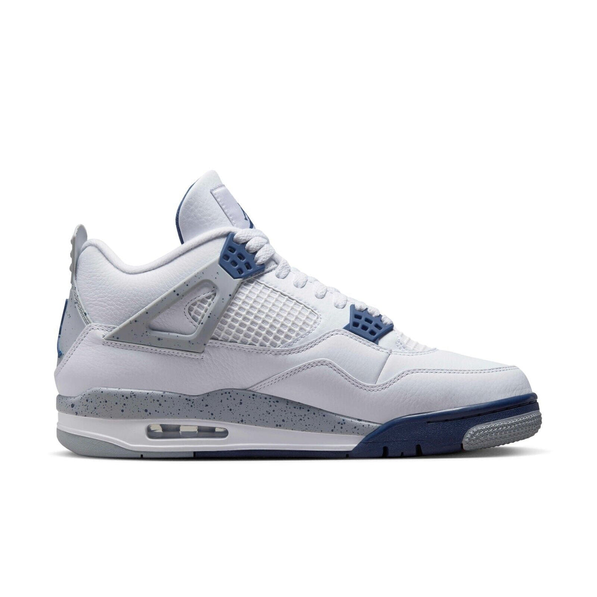 Men's Jordan 4 Retro "Midnight Navy" White/Midnight Navy (DH6927 140) - 11.5