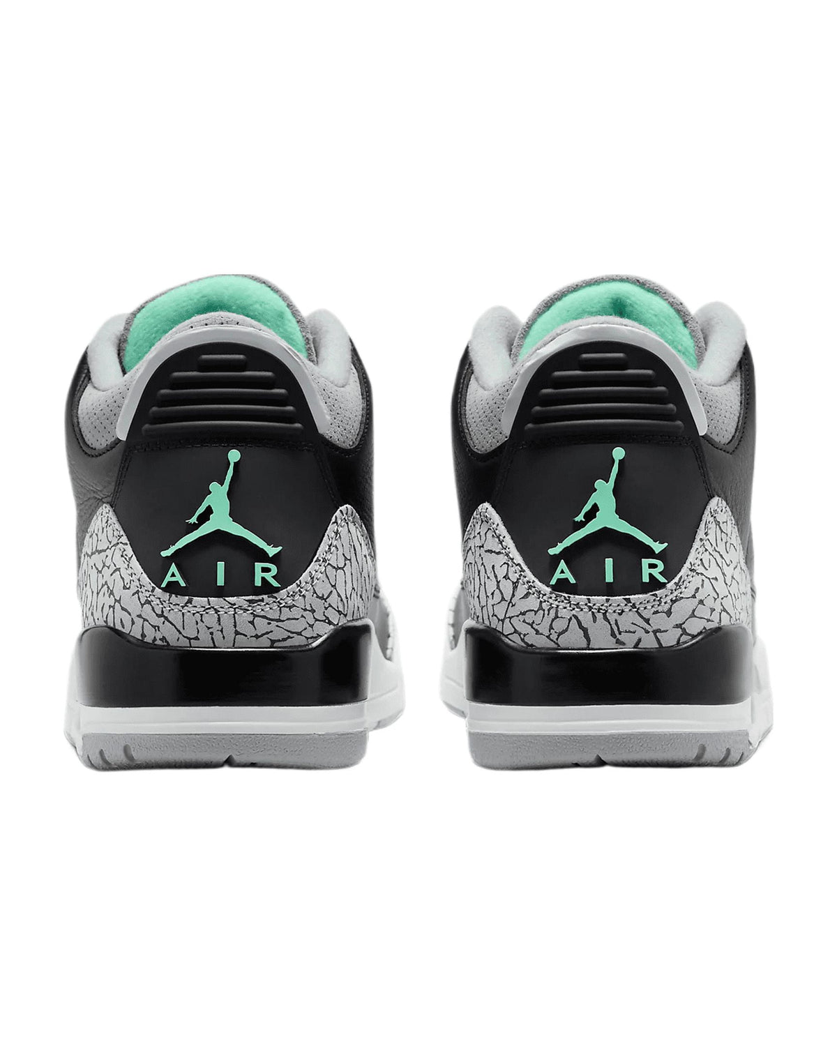 Men's Jordan 3 Retro Black/Green Glow-Wolf Grey (CT8532 031) - 9.5