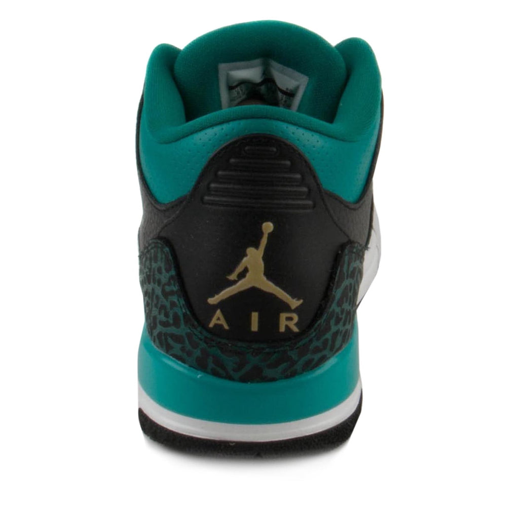 Men's Jordan 3 Retro Black/Green Glow-Wolf Grey (CT8532 031) - 9.5