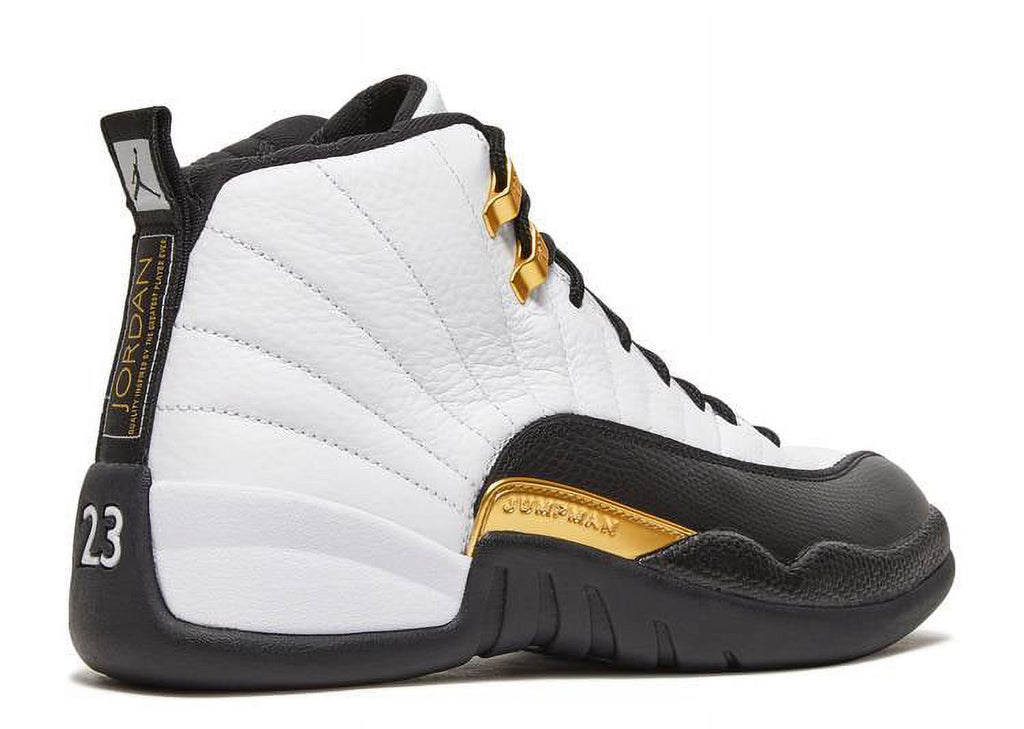 Air Jordan Men's Athletic Shoes Retro Style White, Metallic Gold-Black
