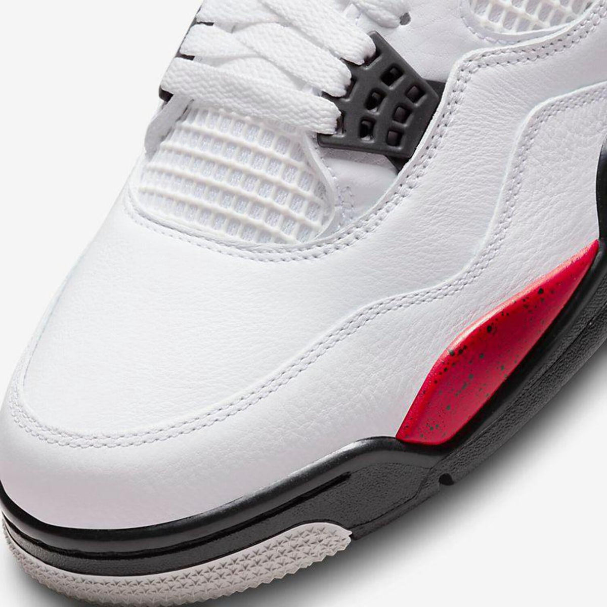 Nike Men’s Air Jordan 4 Retro ‘Red Cement’ (2023), White/Fire Red/Black/Neutral Grey