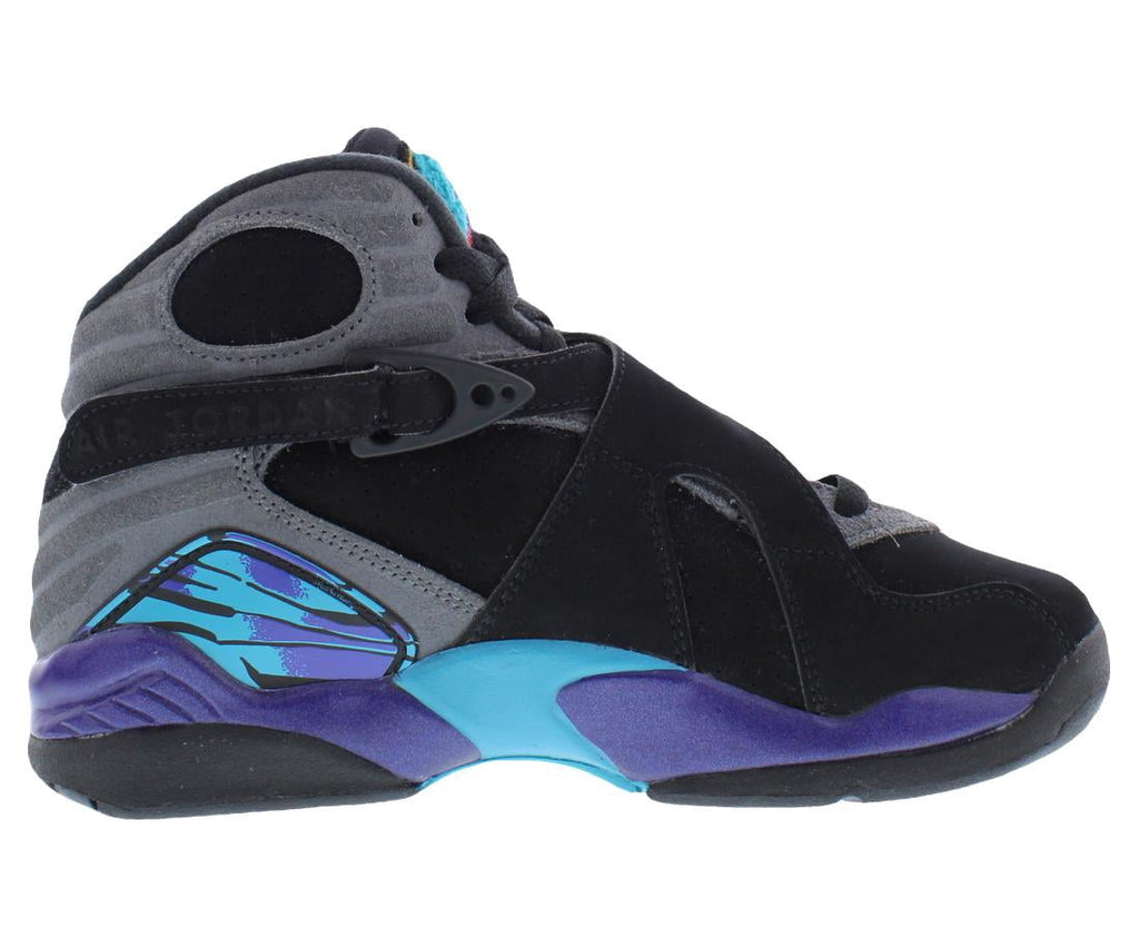Nike Air Jordan 8 Retro GS Boys Shoes Size 4, Color: Black/Multicolored