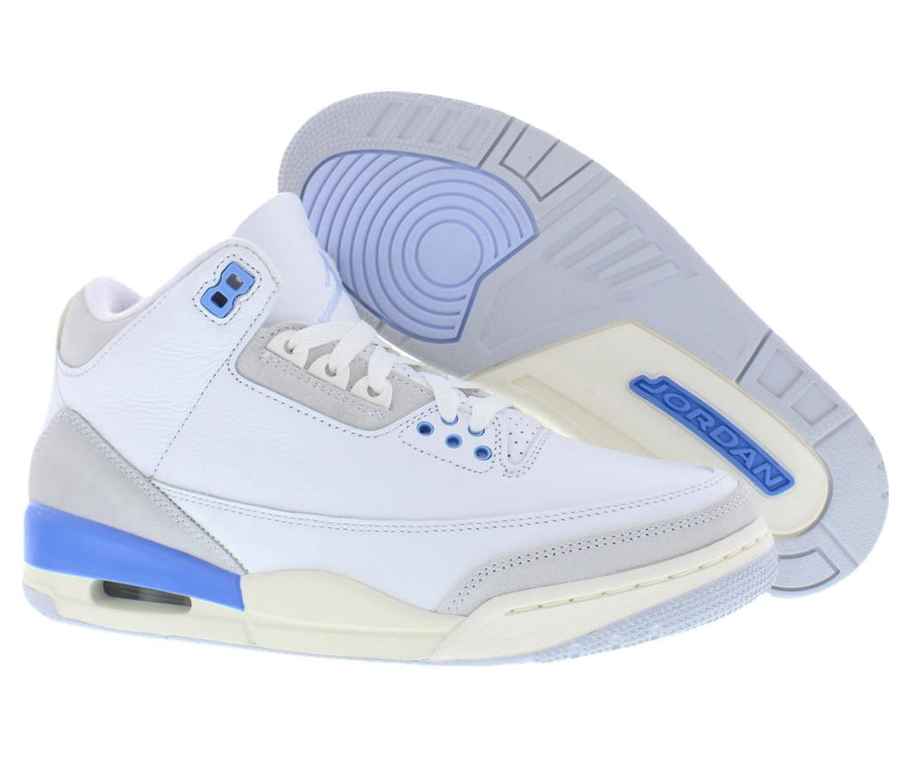 Men's Jordan 3 Retro "Lucky Shorts" Smmt Wht/Hydrogen Blue (CT8532 101) - 8