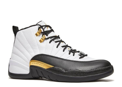 Air Jordan Men's Athletic Shoes Retro Style White, Metallic Gold-Black