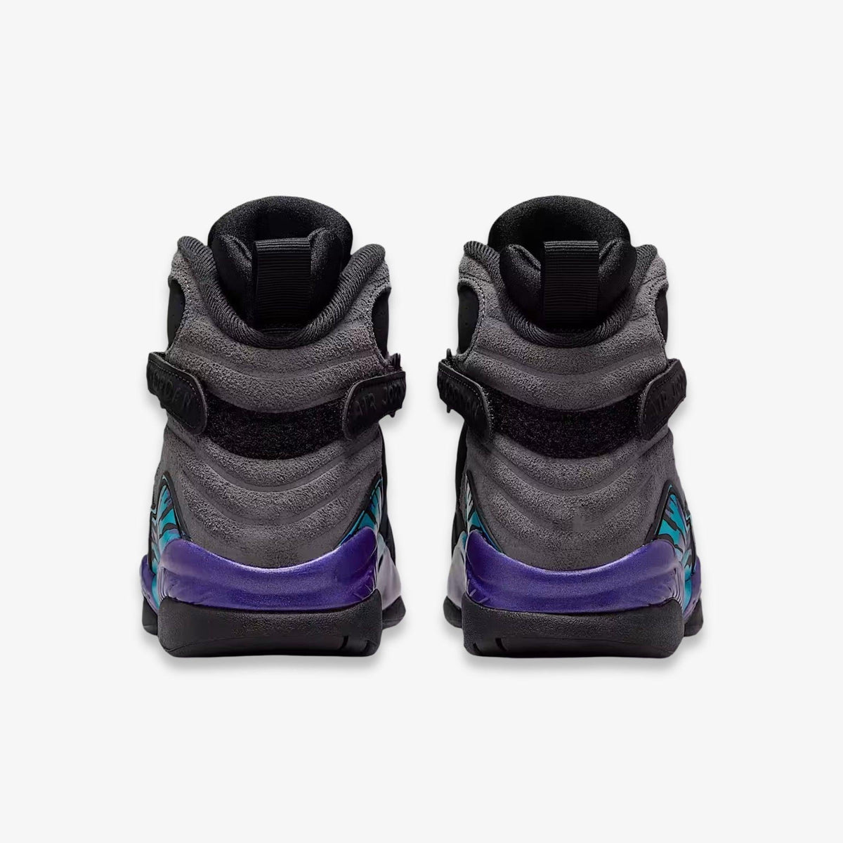 Nike Air Jordan 8 Retro GS Boys Shoes Size 4, Color: Black/Multicolored