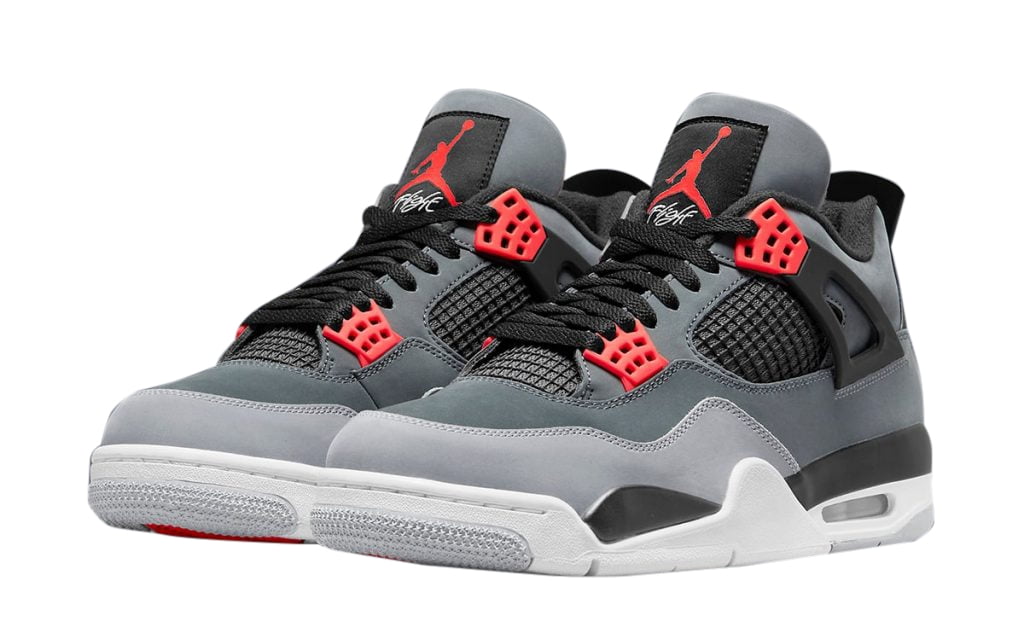 Men's Jordan 4 Retro "Infrared" Dark Grey/Infrared 23-Black (DH6927 061) - 12