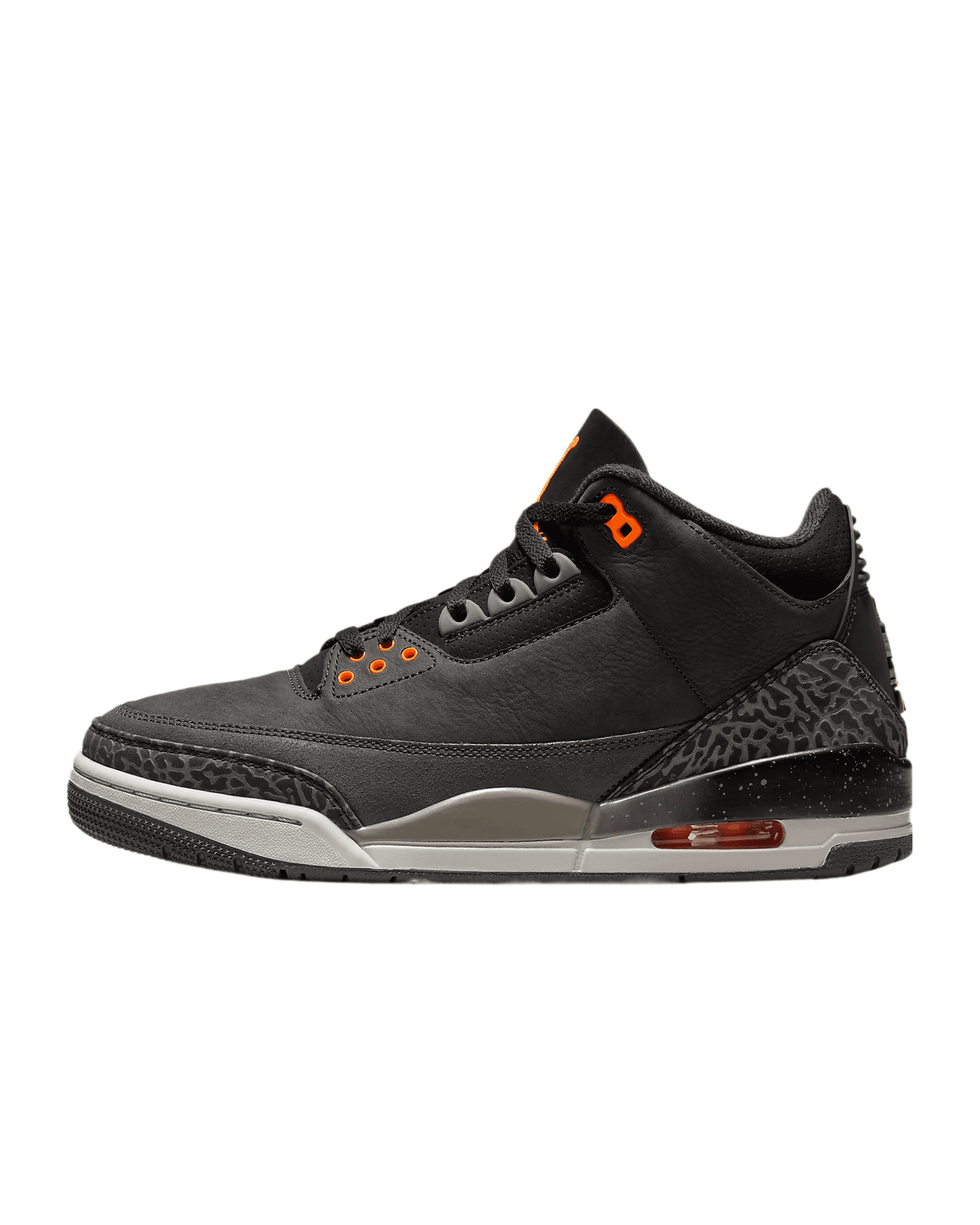 Men's Air Jordan 3 Retro "Fear" Sneaker Night Stadium / Total Orange CT8532-080, Size 9.5-US