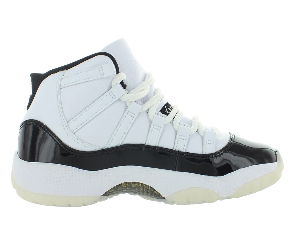 Nike Air Jordan 11 Retro GS Boys Shoes Size 5.5, Color: White/Metallic Gold/Black
