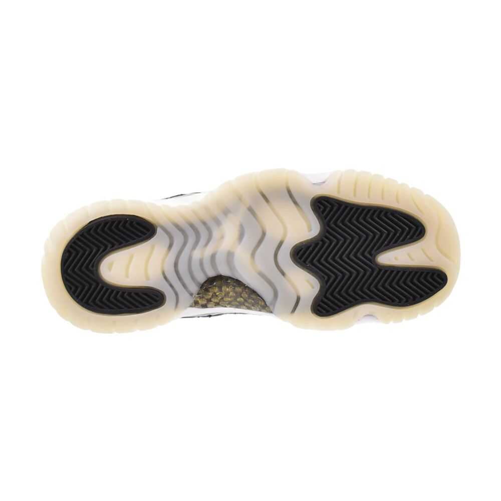 Nike Air Jordan 11 Retro GS Boys Shoes Size 5.5, Color: White/Metallic Gold/Black