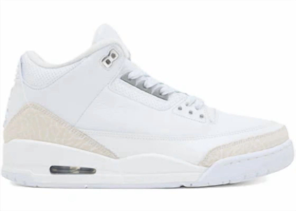 Nike Air Jordan 3 Retro White / Metallic Silver - White CT8532-111 Men's Size 10