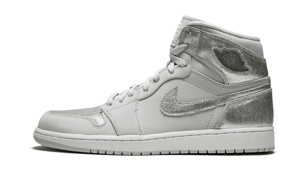 JORDAN MENS Air Jordan 1 Retro Hi Silver "25th Anniversary" 396009 001 396009 001 from Stadium Goods