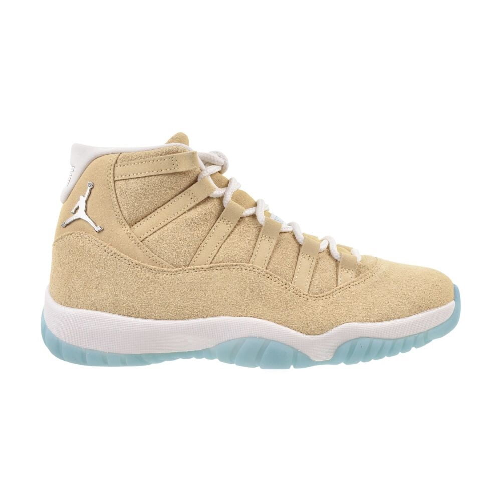 Nike Air Jordan 11 Retro Suede Mens Shoes Size 10, Color: Canvas/Metallic Silver