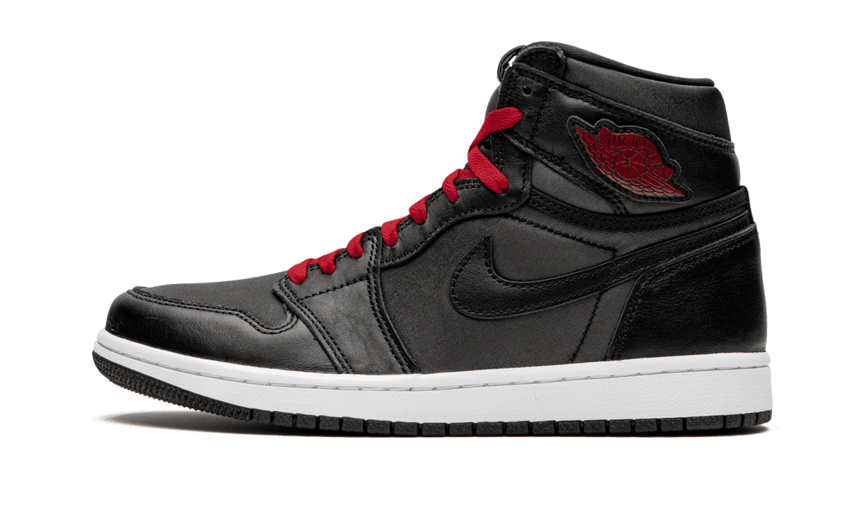 Jordan MENS Air Jordan 1 Retro High OG "Black Satin/Gym Red" 555088 060 from Stadium Goods