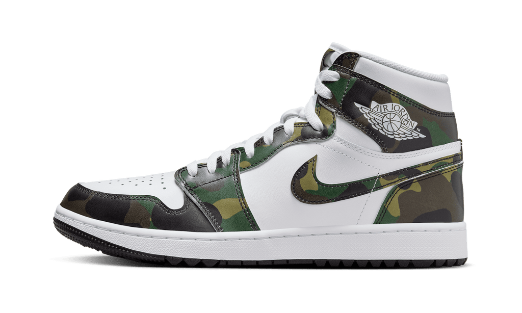 Jordan MENS Jordan 1 High Golf "Camo" DQ0660 300 from Stadium Goods
