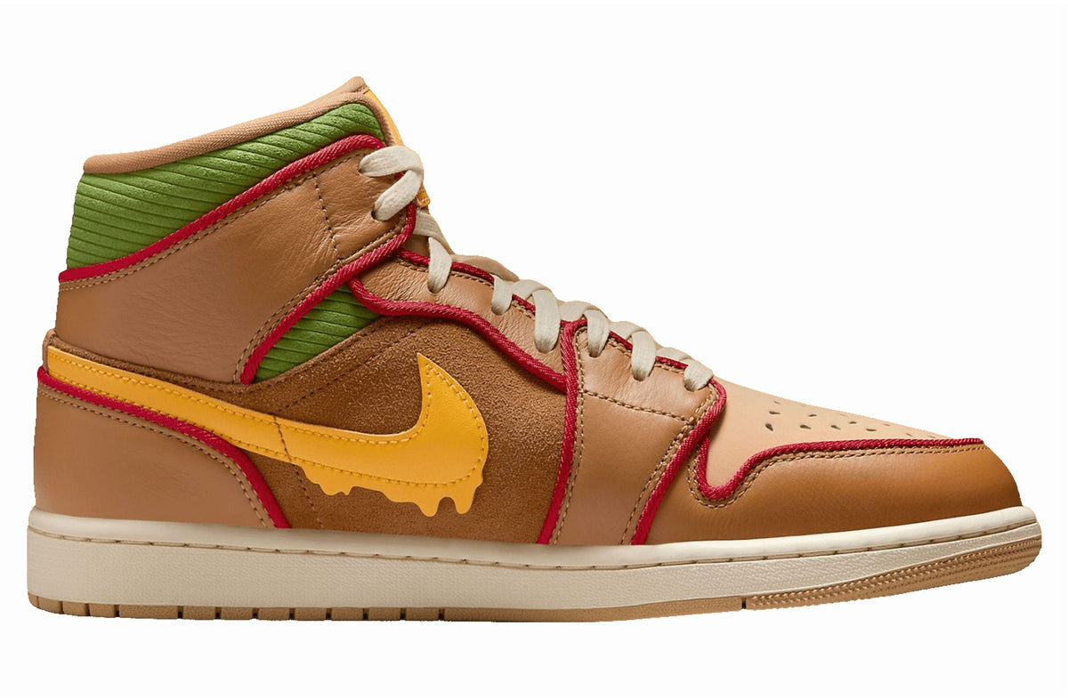 Nike Air Jordan 1 Mid Burger Men's Sneakers IB7403-224