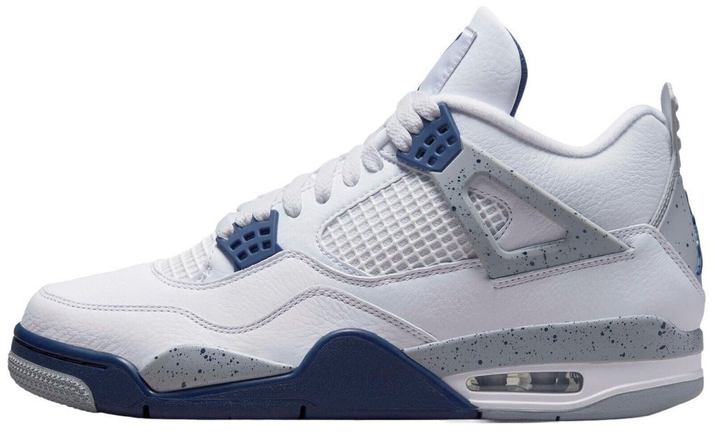 Men's Jordan 4 Retro "Midnight Navy" White/Midnight Navy (DH6927 140) - 11.5