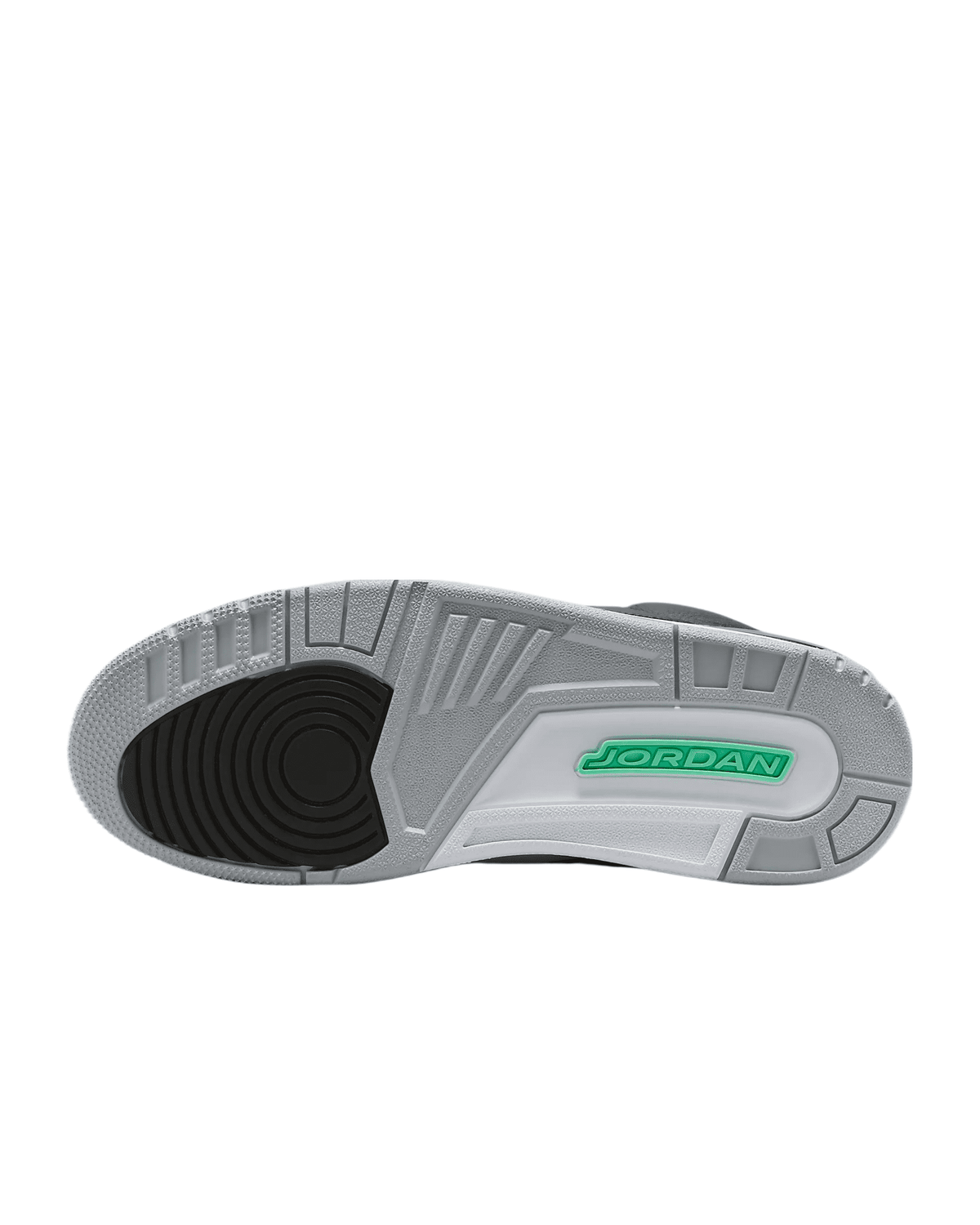 Men's Jordan 3 Retro Black/Green Glow-Wolf Grey (CT8532 031) - 9.5