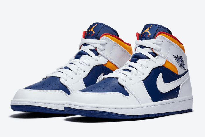 (Men's) Air Jordan 1 Mid 'Deep Royal Blue' (2020) 554724-131