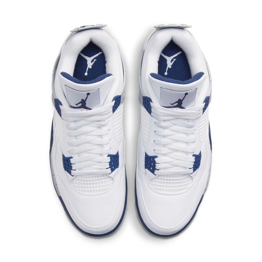 Men's Jordan 4 Retro "Midnight Navy" White/Midnight Navy (DH6927 140) - 11.5