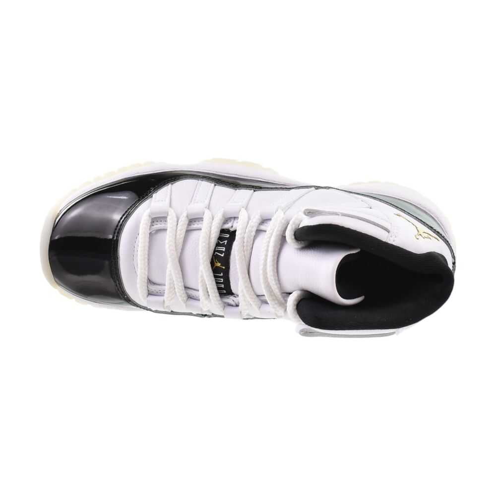 Nike Air Jordan 11 Retro GS Boys Shoes Size 5.5, Color: White/Metallic Gold/Black
