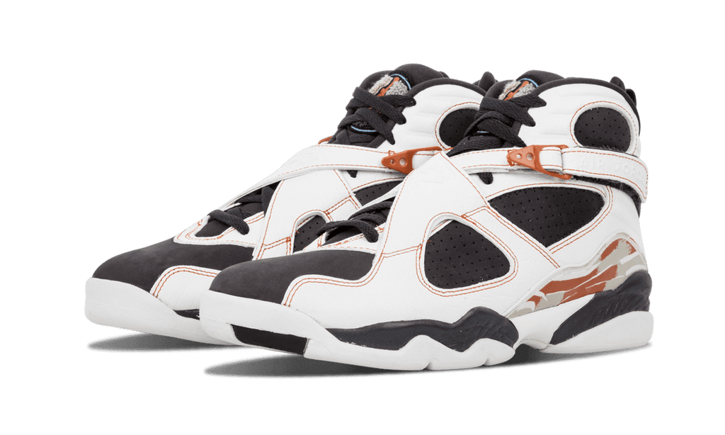 JORDAN MENS Air Jordan 8 Retro LS "WHITE / ANTHRACITE - DARK ORANGE" 317258 104 317258 104 from Stadium Goods