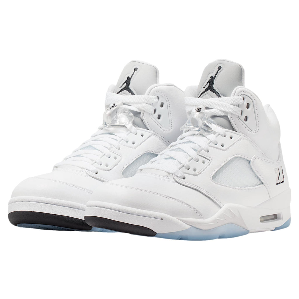 Men's Jordan 5 Retro OG "White Metallic" Wht/Blk-Mtlc Silver (HQ7978 103) - 11.5