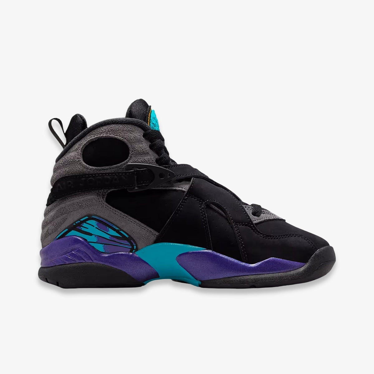 Nike Air Jordan 8 Retro GS Boys Shoes Size 4, Color: Black/Multicolored