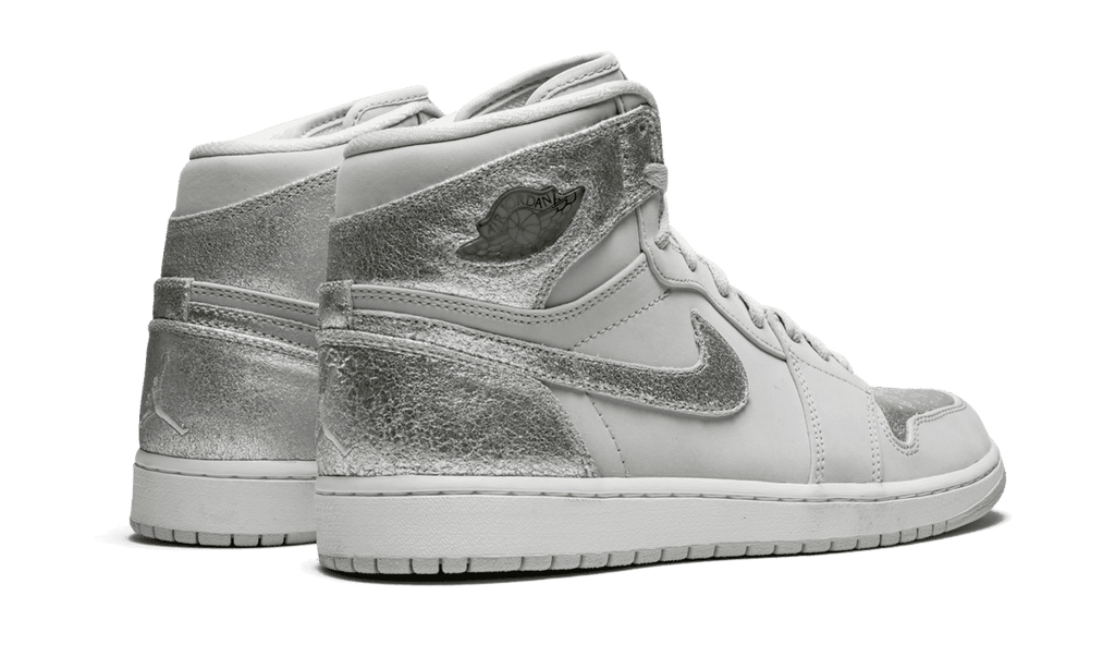 JORDAN MENS Air Jordan 1 Retro Hi Silver "25th Anniversary" 396009 001 396009 001 from Stadium Goods