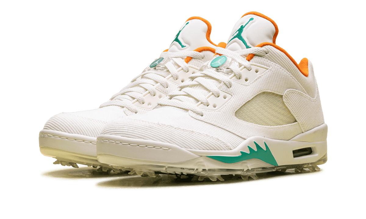 JORDAN MENS Air Jordan 5 Golf "Lucky and Good" CW4204 100 CW4204 100 from Stadium Goods