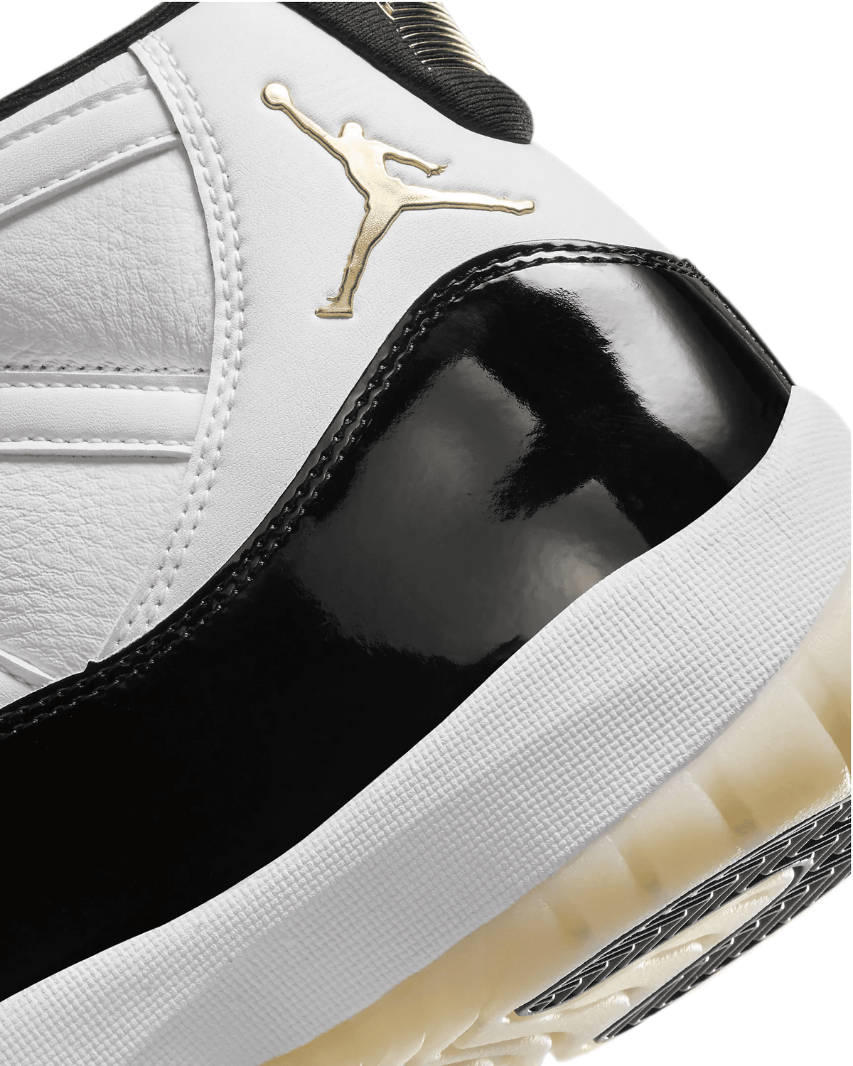Nike Air Jordan 11 Retro GS Boys Shoes Size 5.5, Color: White/Metallic Gold/Black