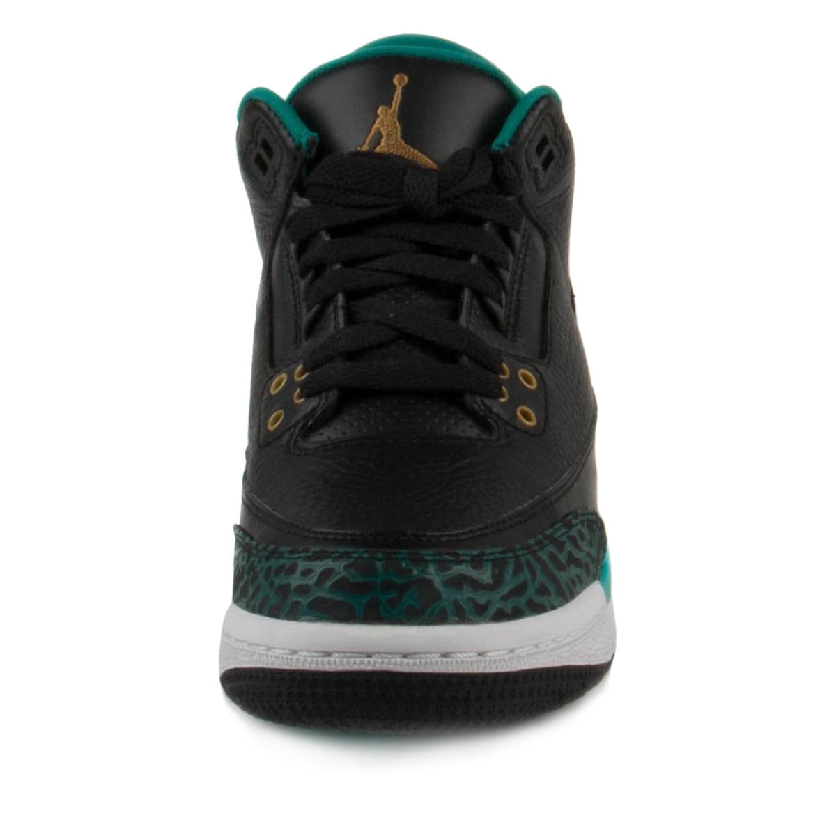 Men's Jordan 3 Retro Black/Green Glow-Wolf Grey (CT8532 031) - 9.5