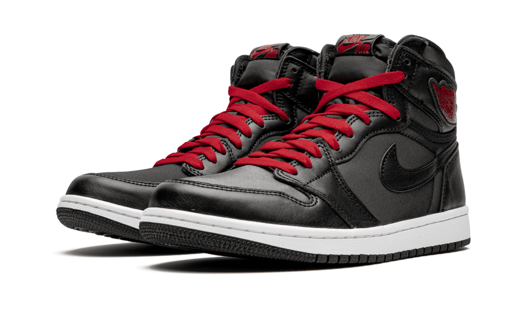 Jordan MENS Air Jordan 1 Retro High OG "Black Satin/Gym Red" 555088 060 from Stadium Goods